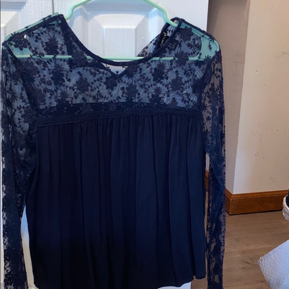 navy blue blouse